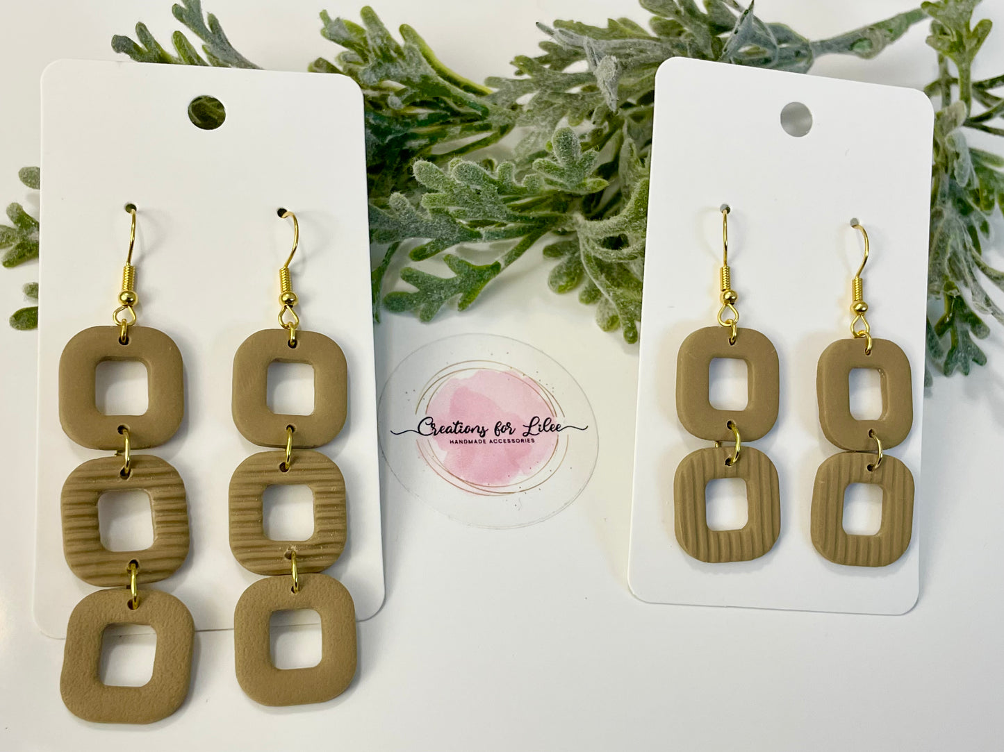 Clay Earrings - Neutral Collection