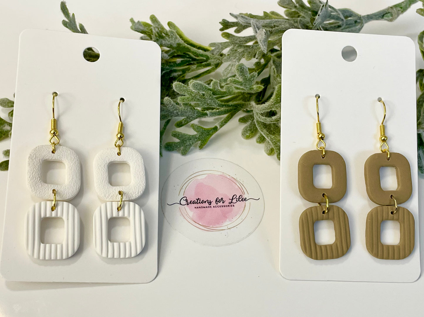 Clay Earrings - Neutral Collection