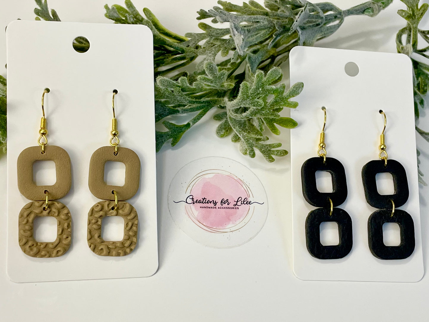Clay Earrings - Neutral Collection