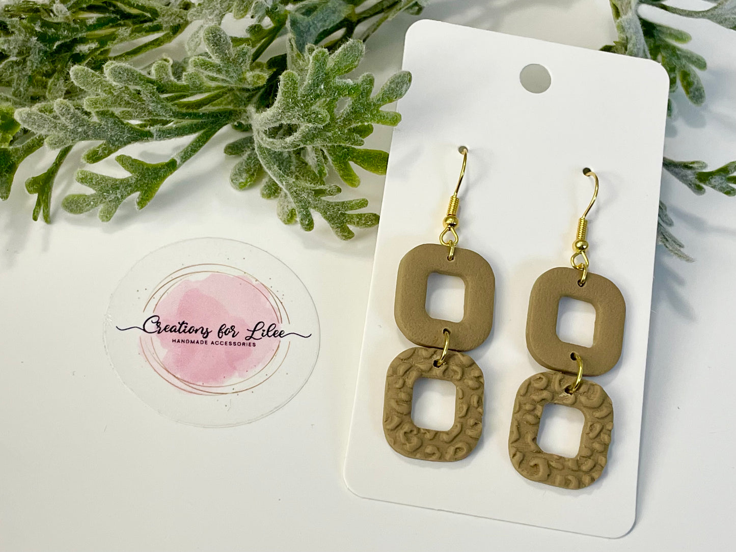 Clay Earrings - Neutral Collection