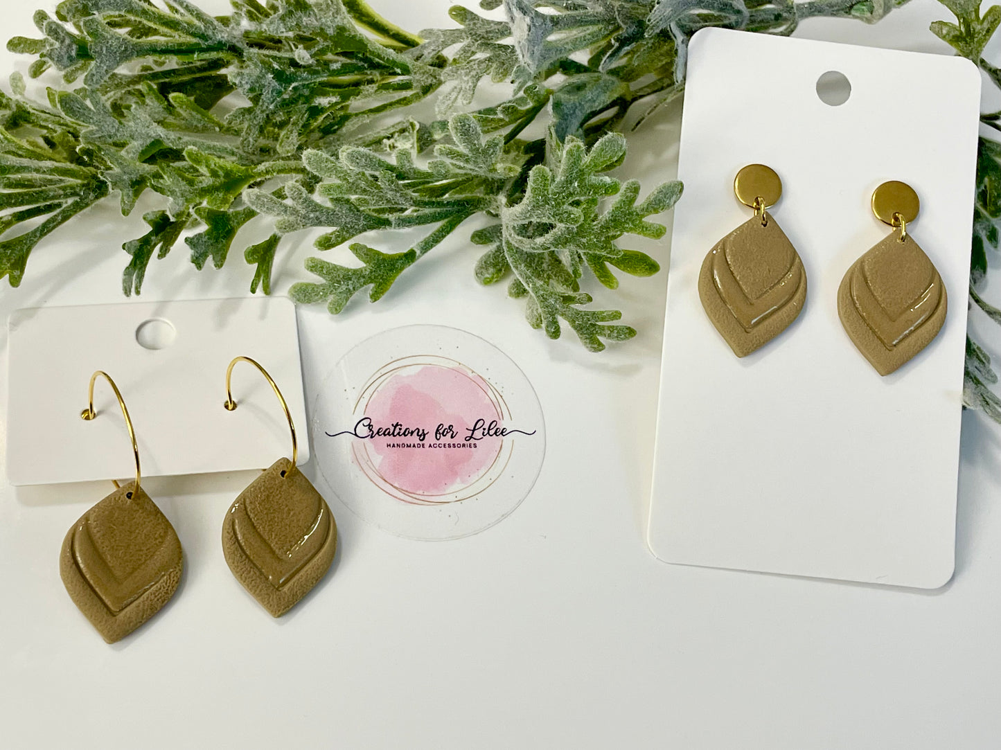 Clay Earrings - Neutral Collection