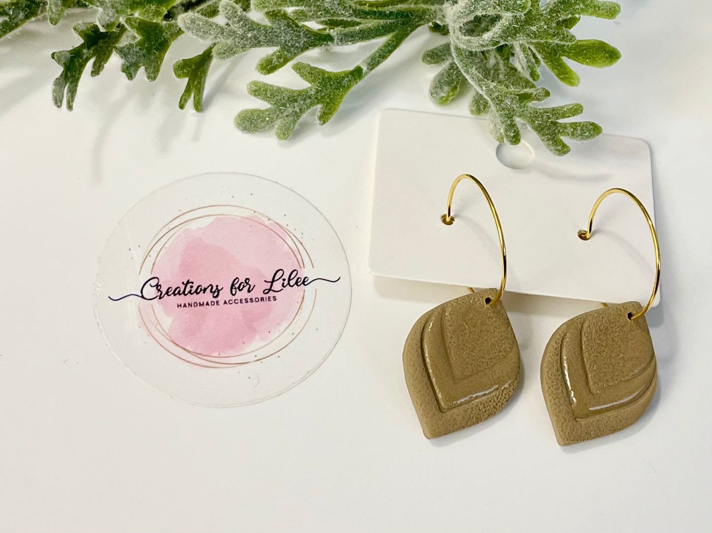 Clay Earrings - Neutral Collection