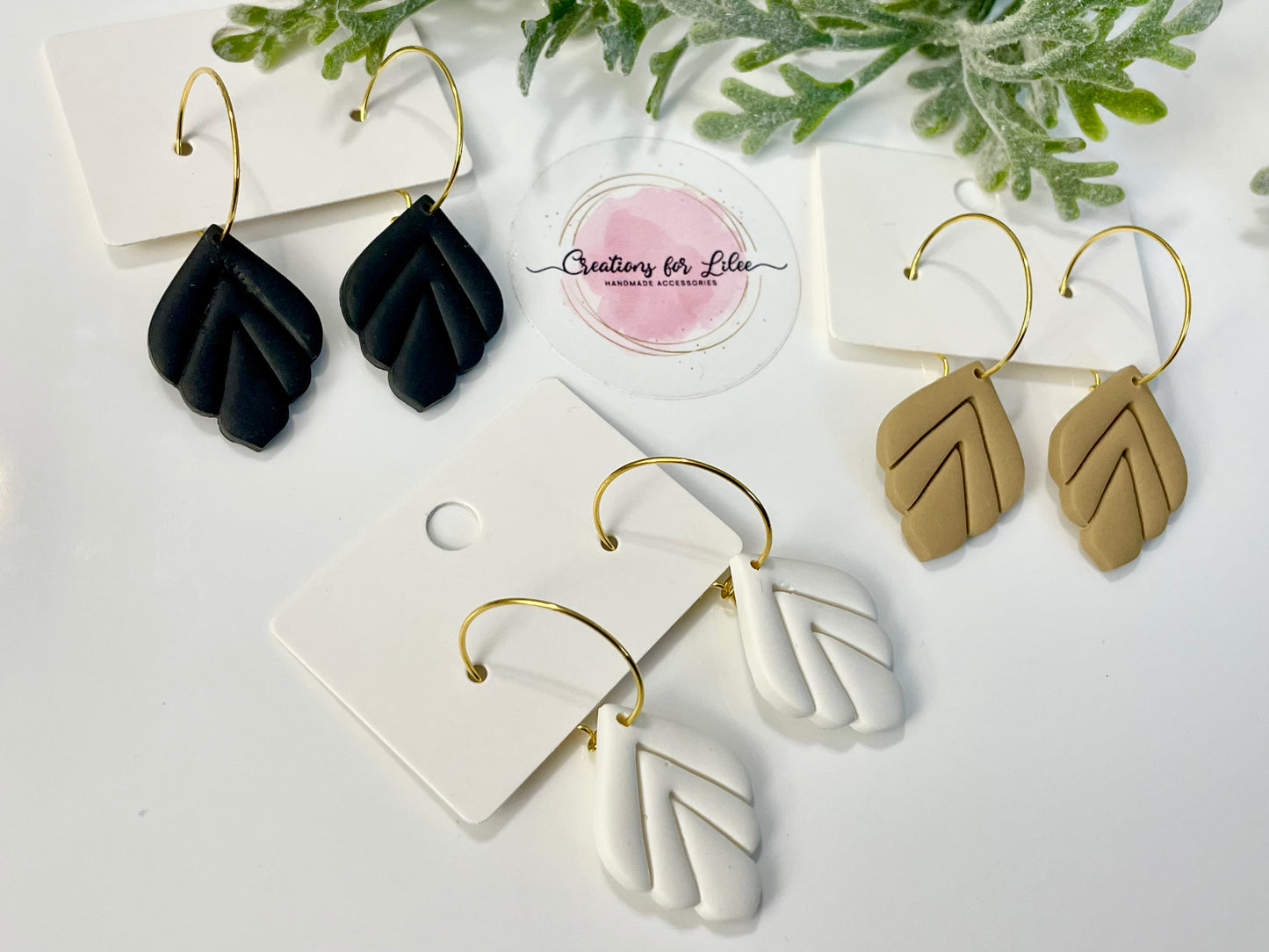 Clay Earrings - Neutral Collection