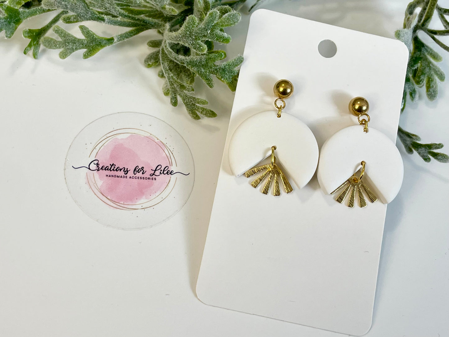 Clay Earrings - Neutral Collection