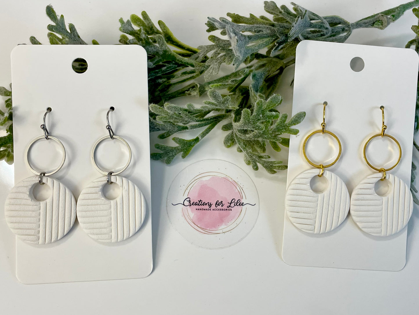 Clay Earrings - Neutral Collection