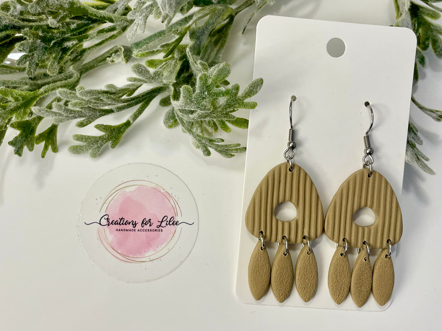 Clay Earrings - Neutral Collection