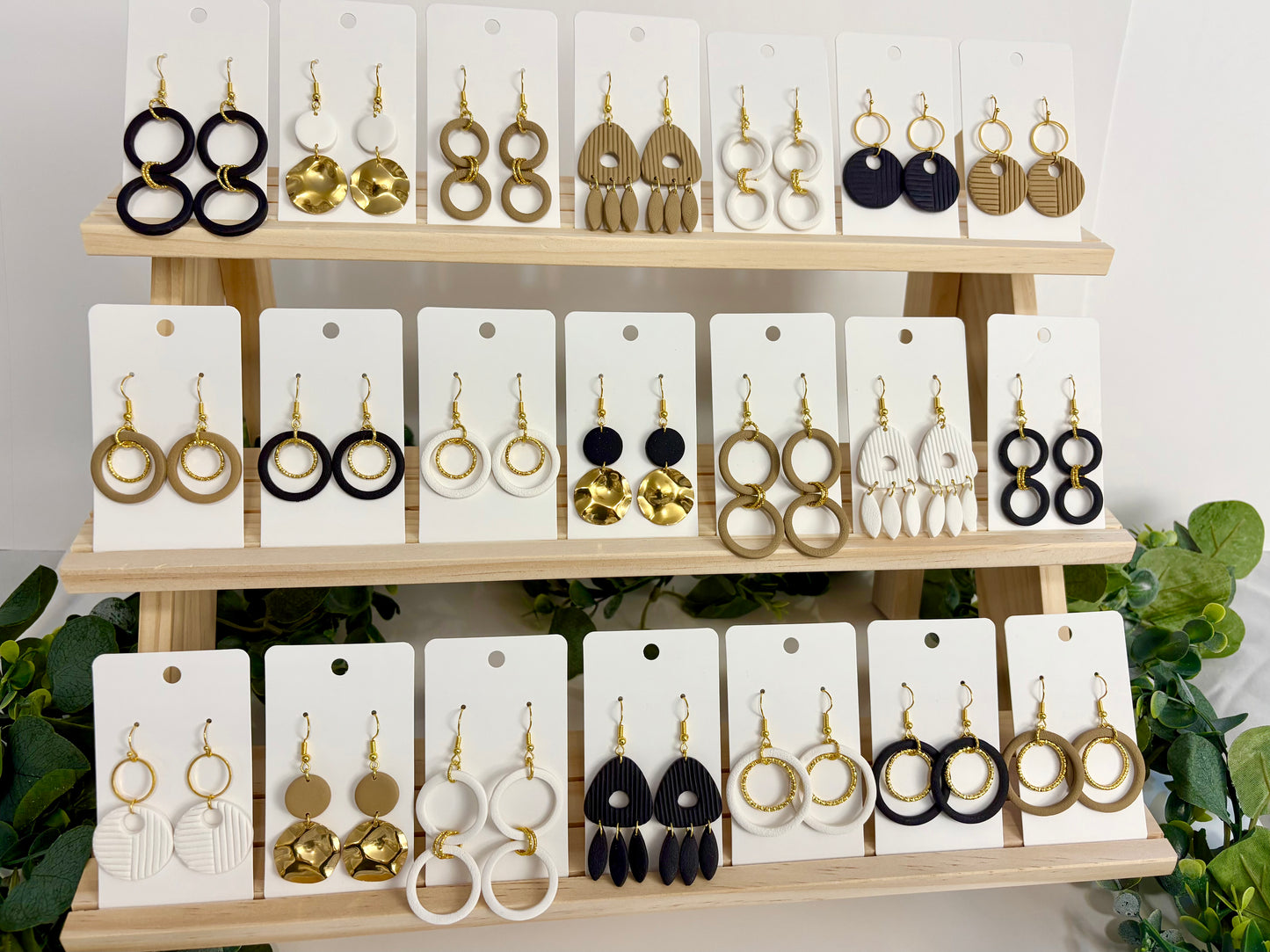 Clay Earrings - Neutral Collection