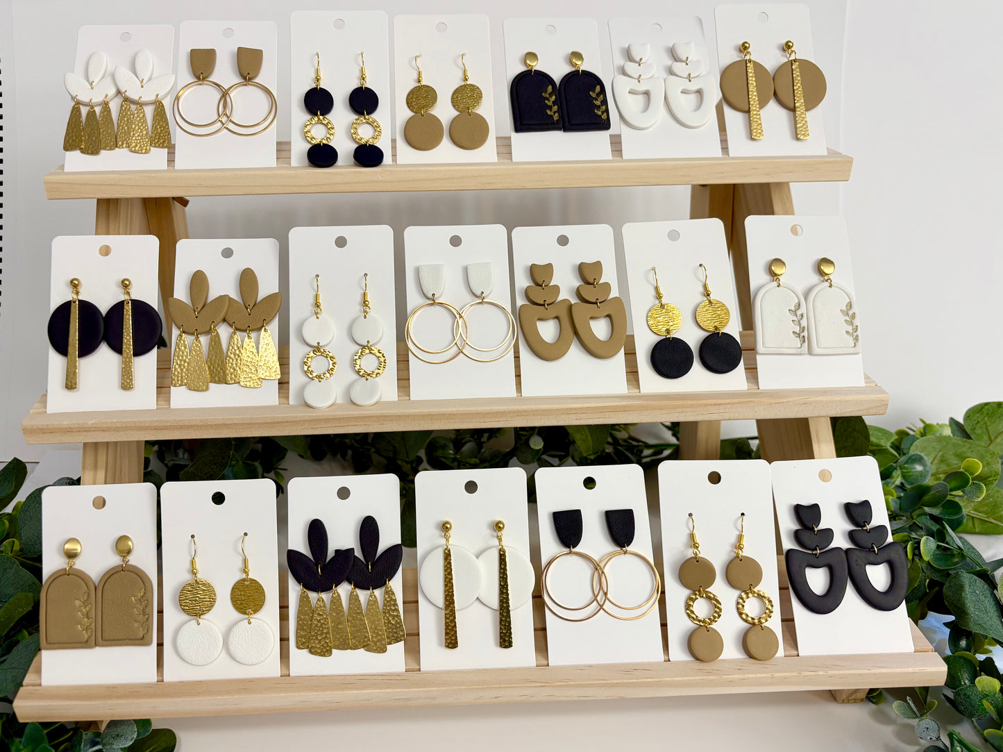 Clay Earrings - Neutral Collection