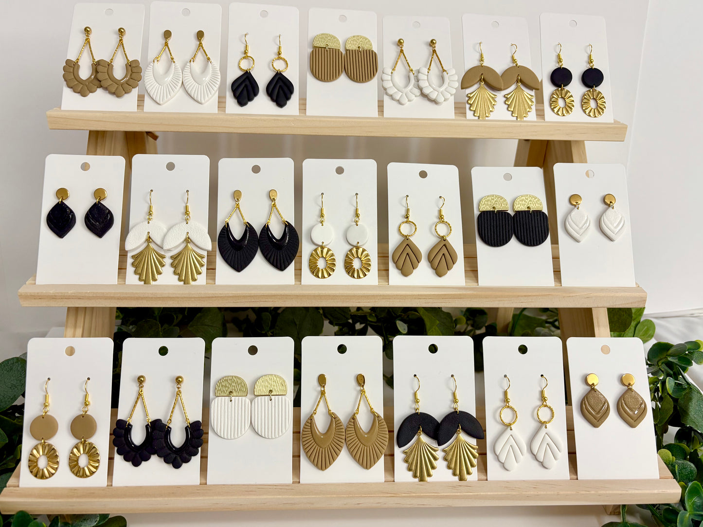 Clay Earrings - Neutral Collection