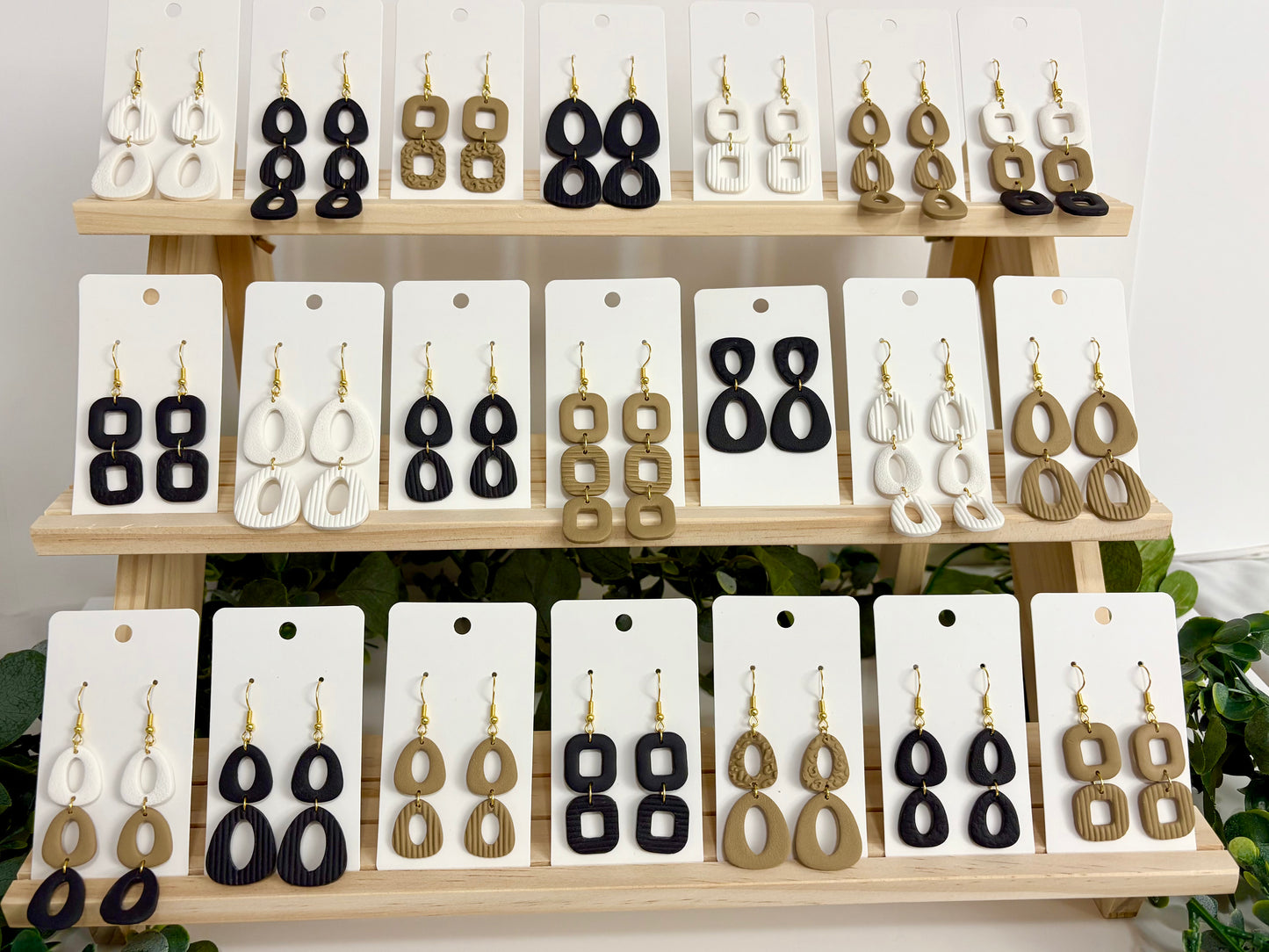 Clay Earrings - Neutral Collection