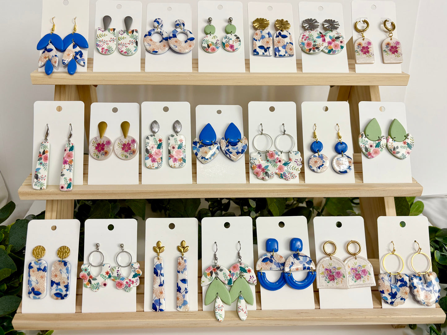 Clay Earrings - Floral Collection