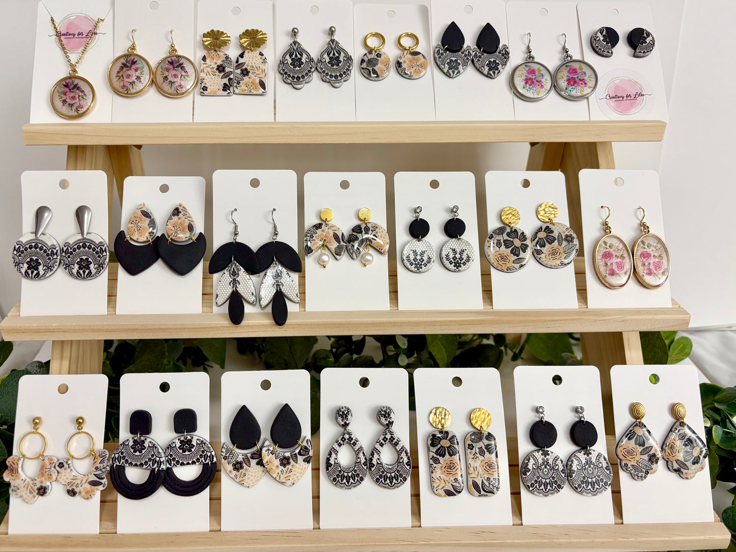 Clay Earrings - Floral Collection