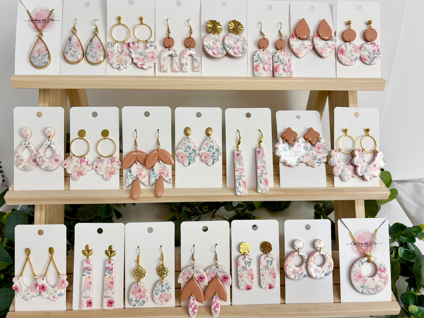 Clay Earrings - Floral Collection