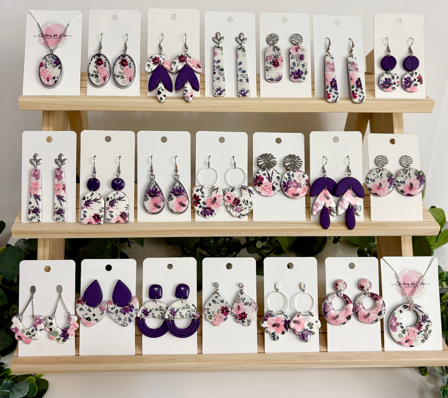 Clay Earrings - Floral Collection