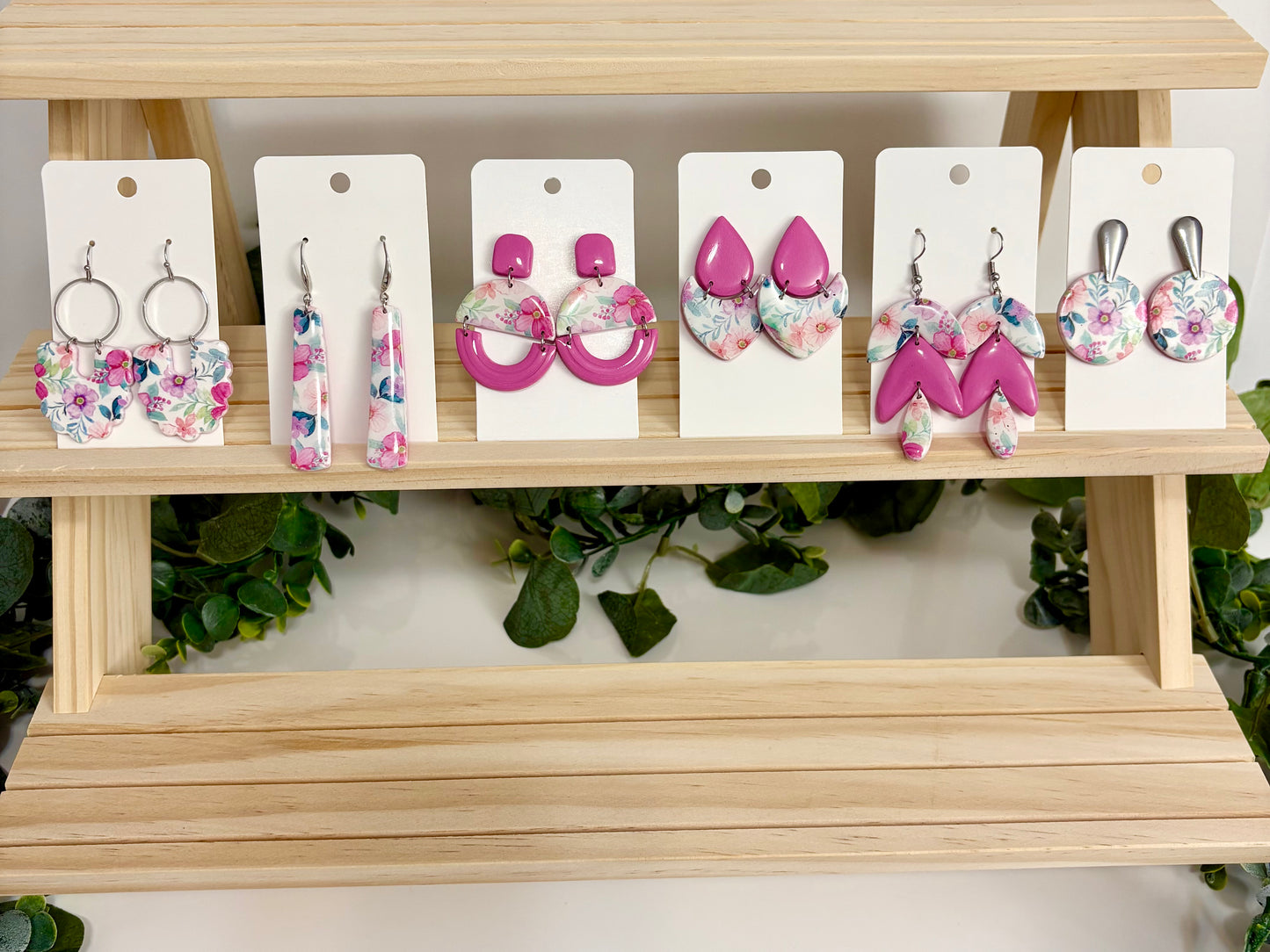 Clay Earrings - Floral Collection