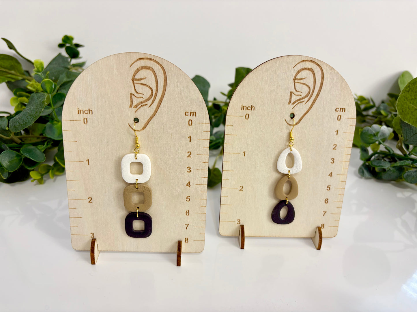 Clay Earrings - Neutral Collection