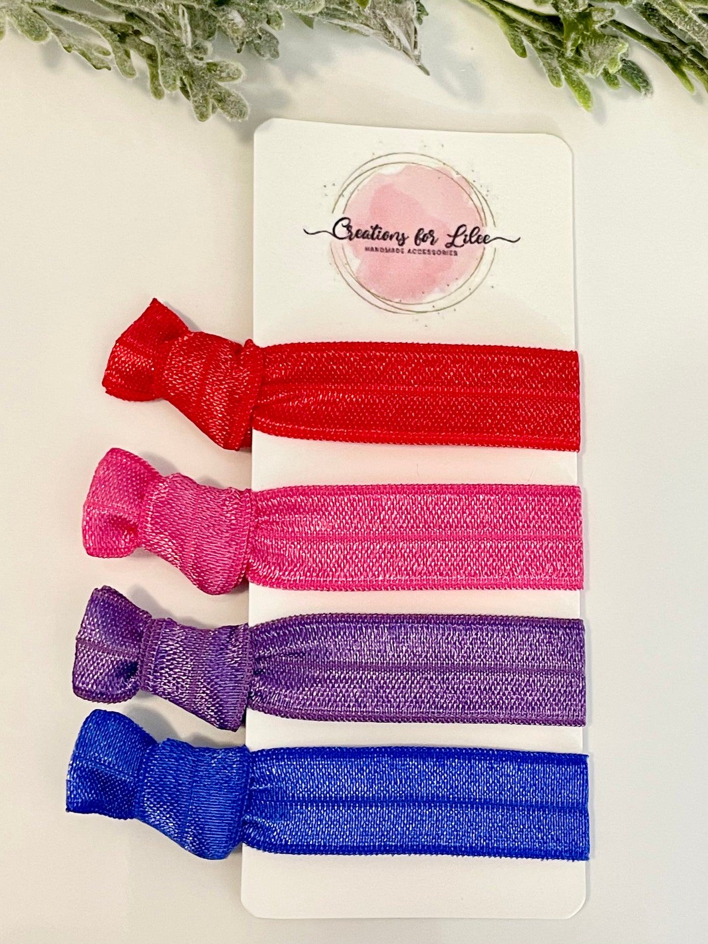 No Crease Hair Elastics - Solid Deep Colors