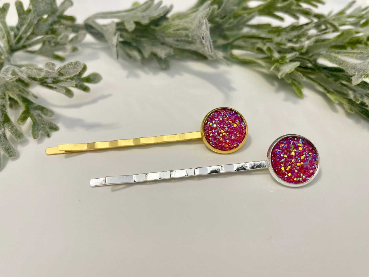 Druzy Hair Pins