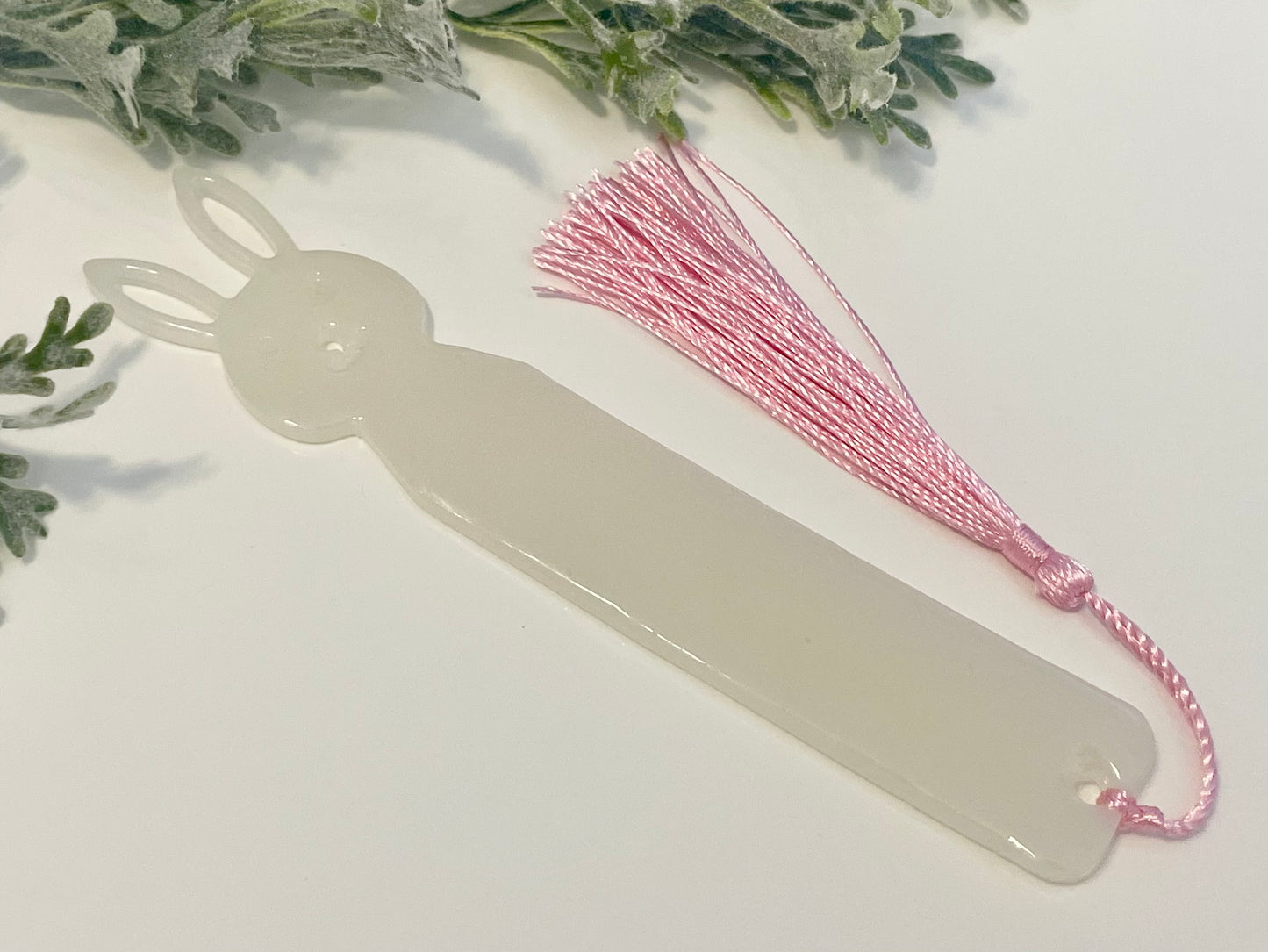 Resin Bookmarks - White Bunny