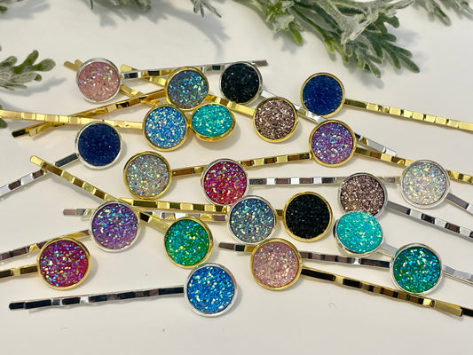 Druzy Hair Pins