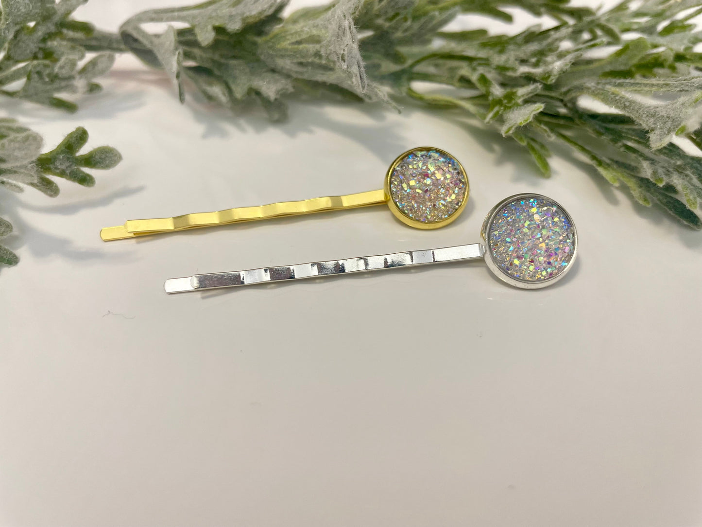 Druzy Hair Pins