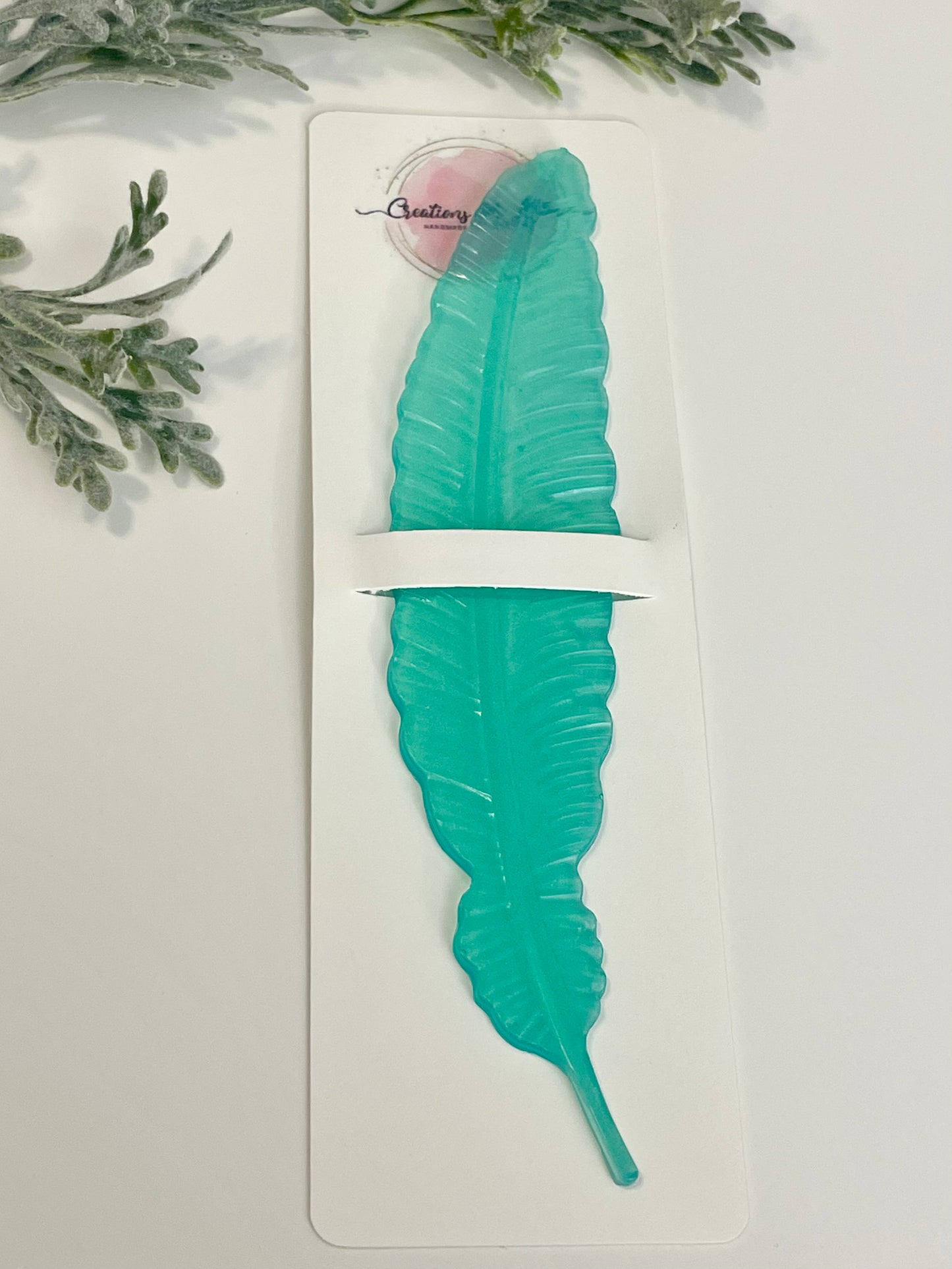 Resin Bookmarks - Feather