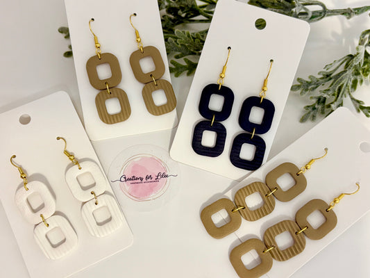 Clay Earrings - Neutral Collection