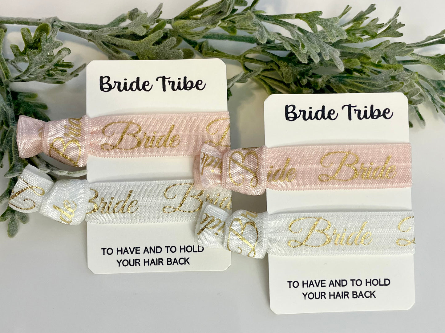 No Crease Hair Elastics - Bride