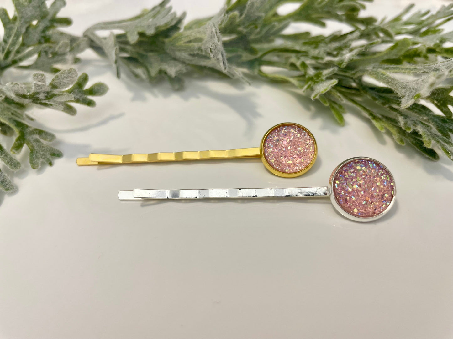 Druzy Hair Pins