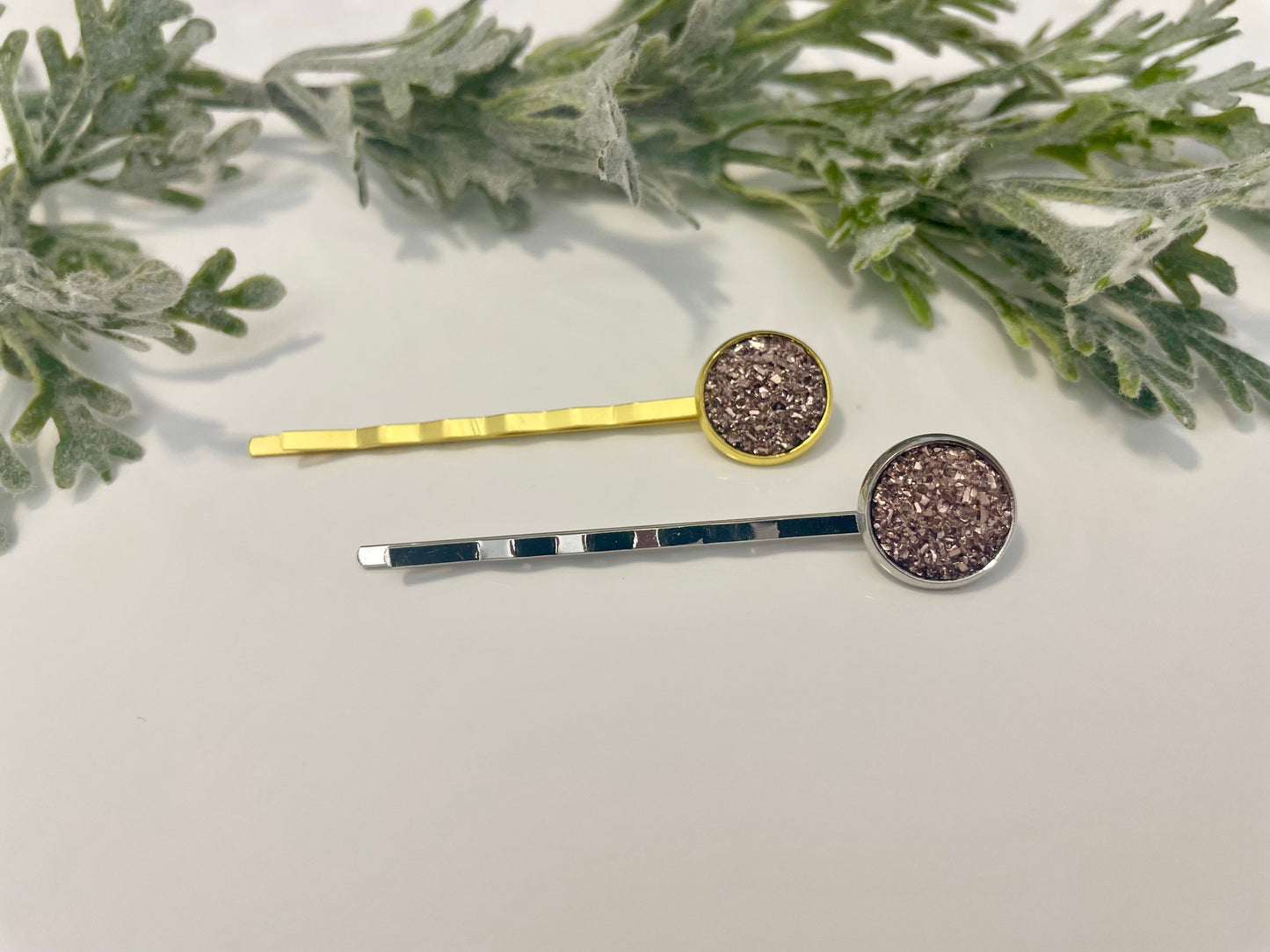 Druzy Hair Pins