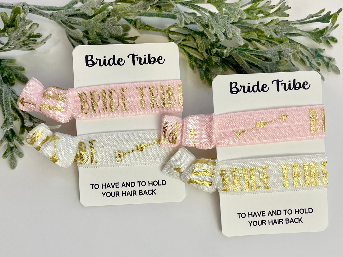 No Crease Hair Elastics - Bride Tribe