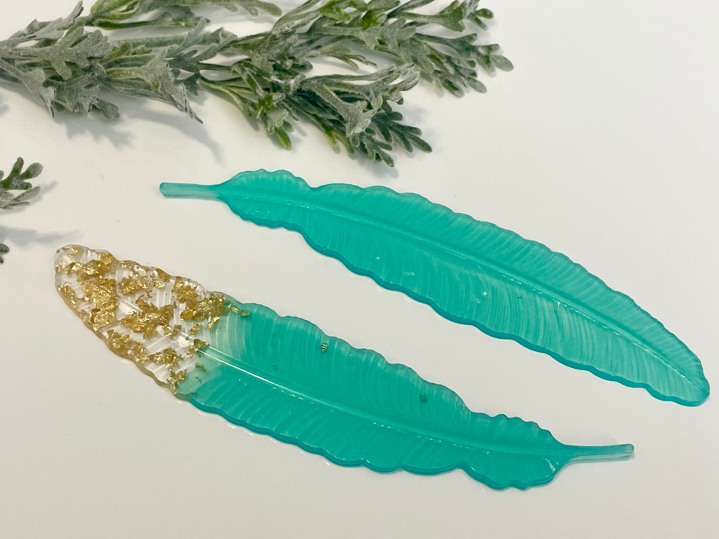 Resin Bookmarks - Feather