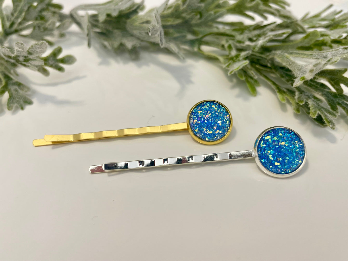 Druzy Hair Pins