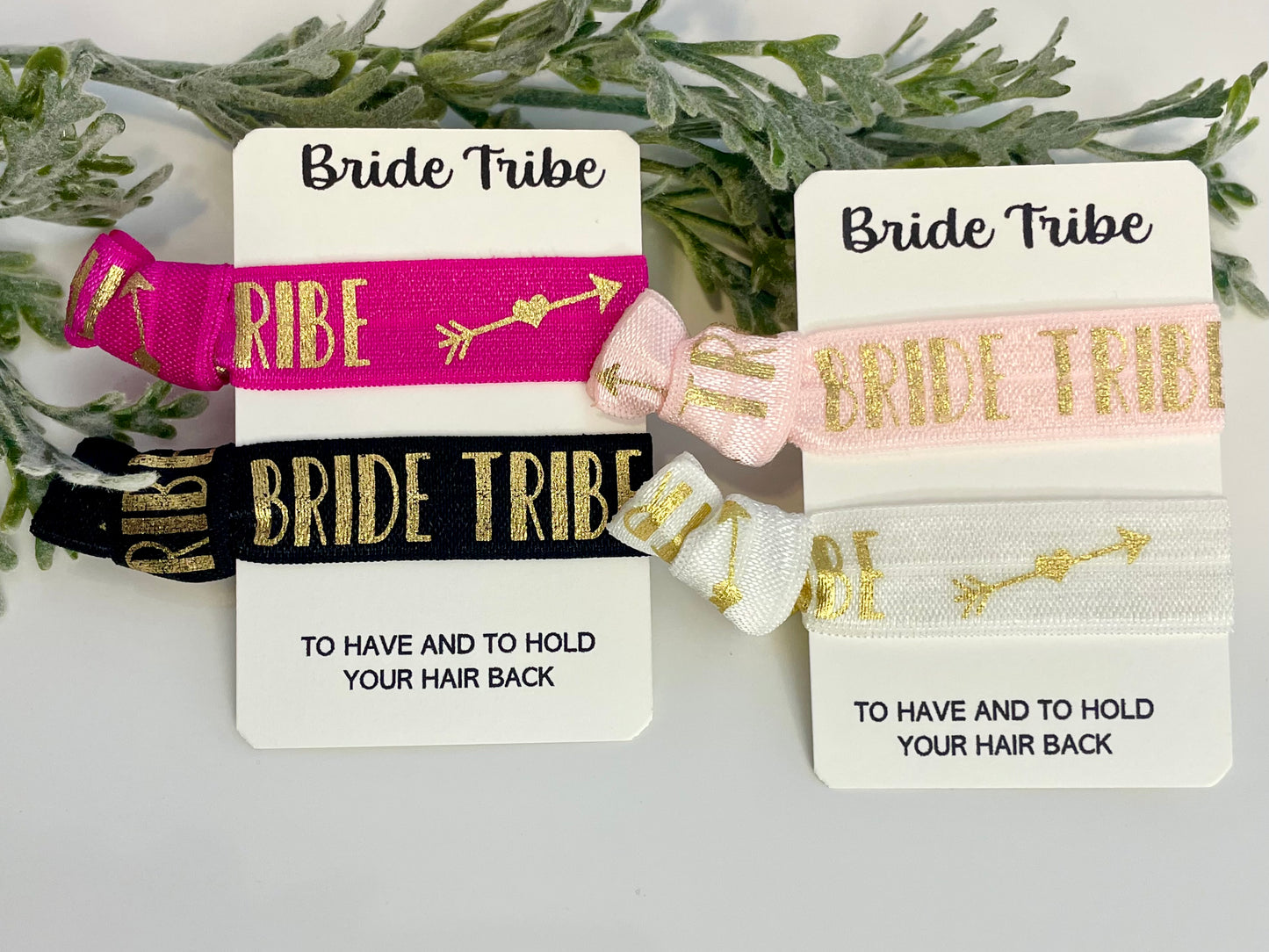 No Crease Hair Elastics - Bride Tribe