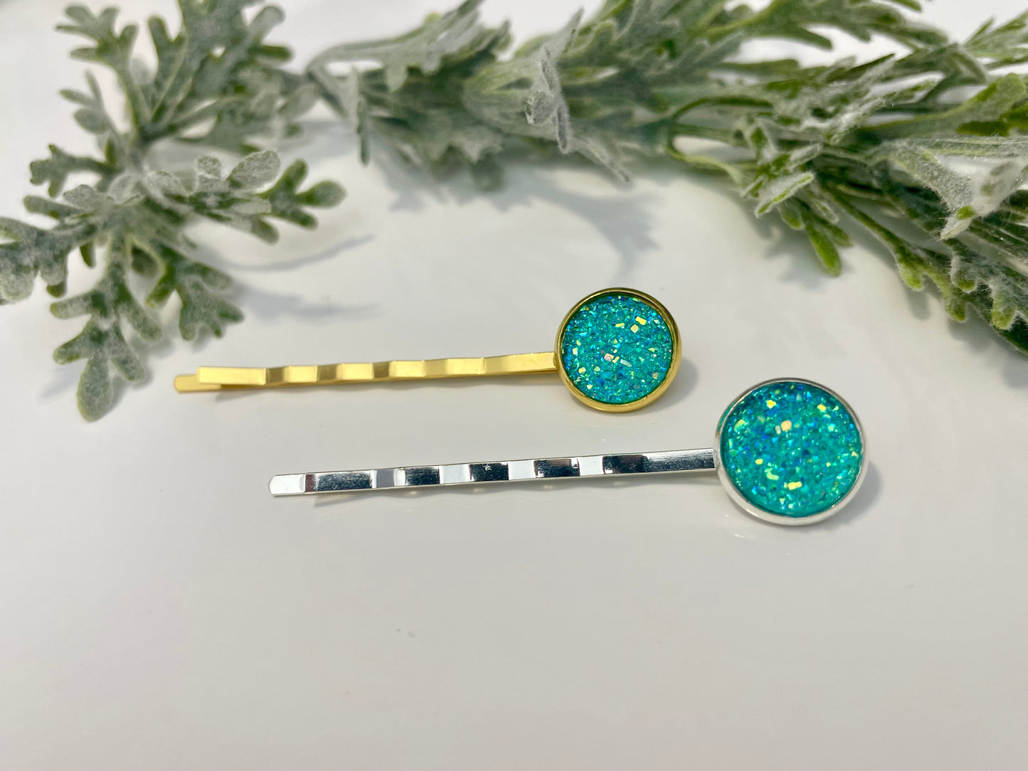 Druzy Hair Pins