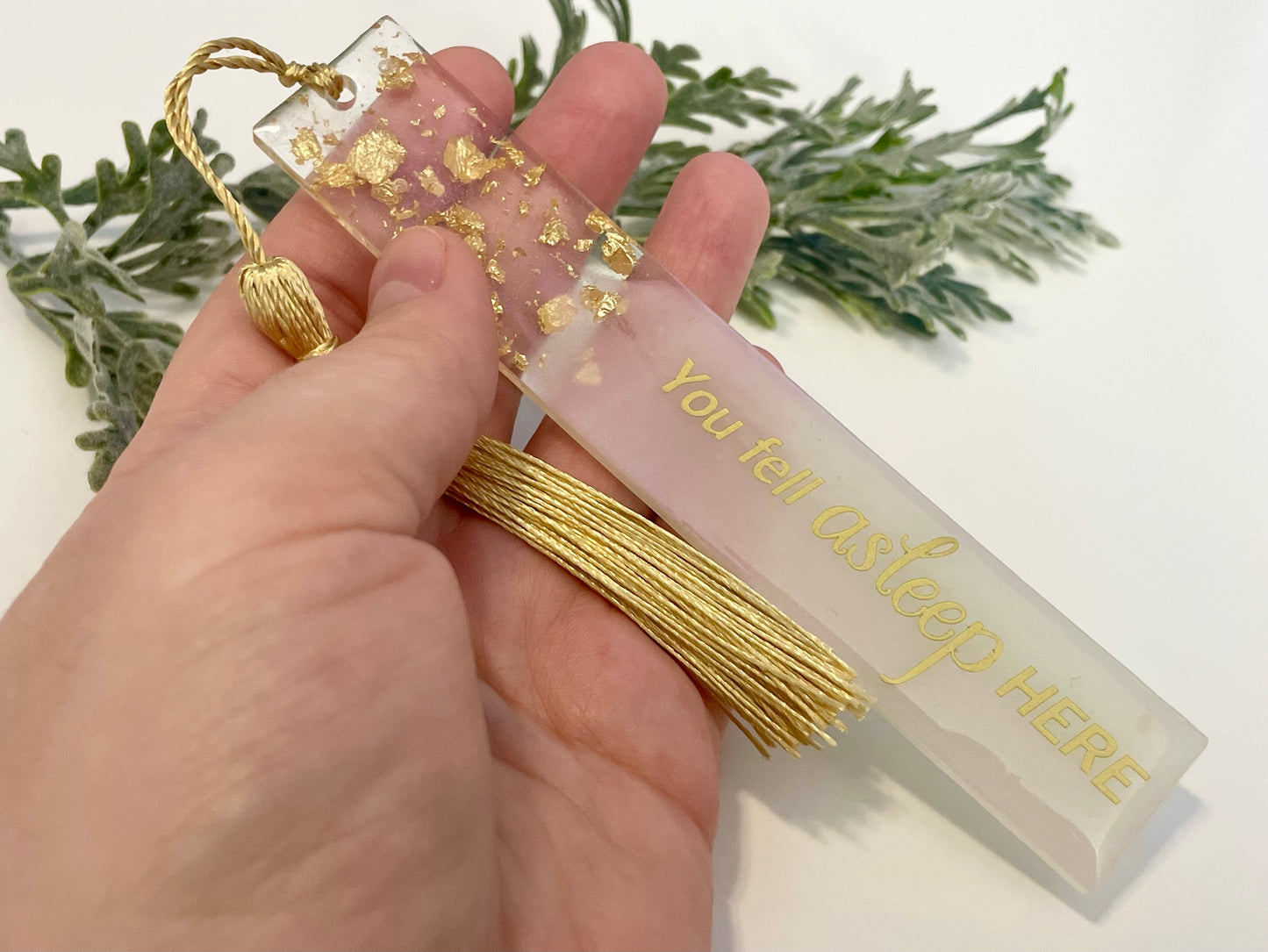 Resin Bookmarks - You fell asleep HERE