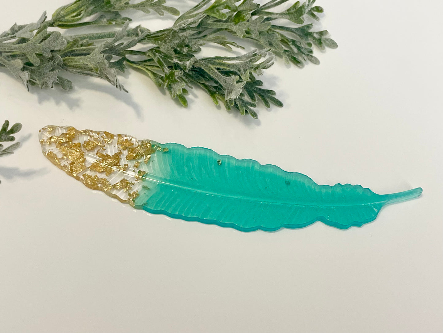 Resin Bookmarks - Feather