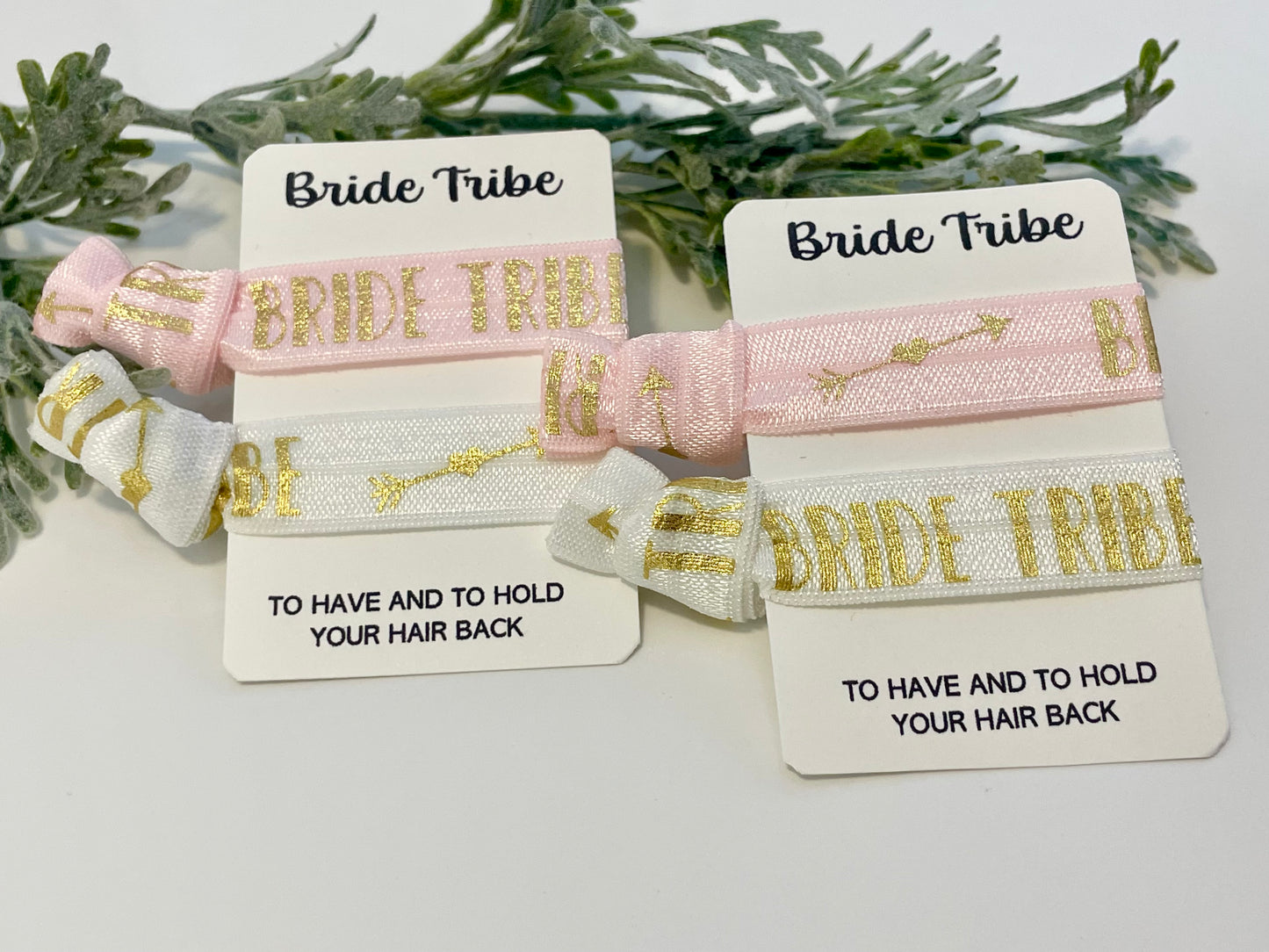 No Crease Hair Elastics - Bride Tribe