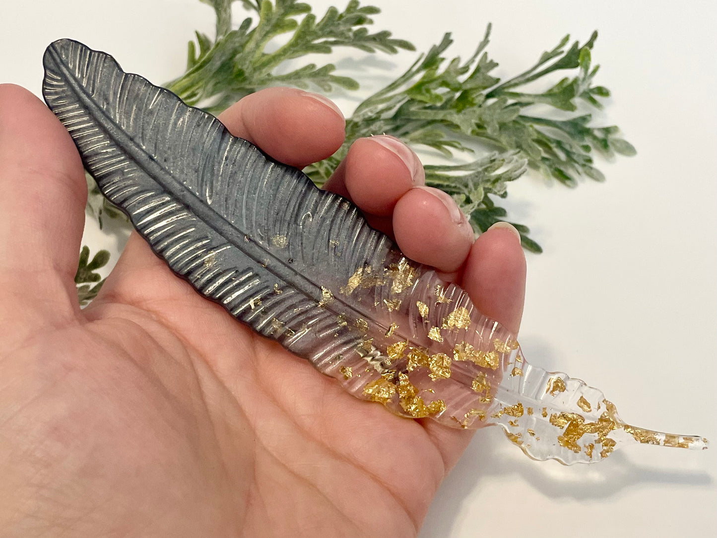 Resin Bookmarks - Feather