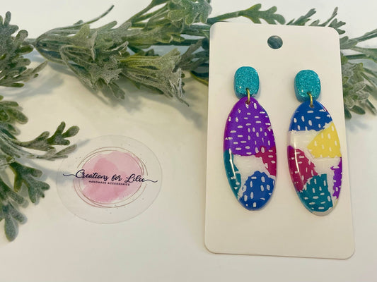 Clay Earrings - Sparkle & Color Earrings