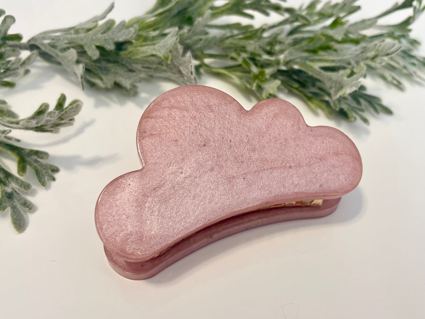 Resin Hair Claw - Pink Cloud