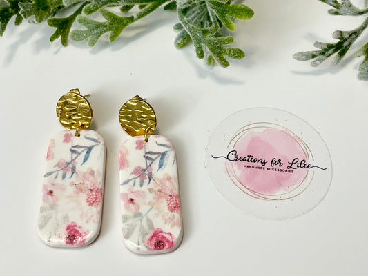 Clay Earrings - Floral Collection