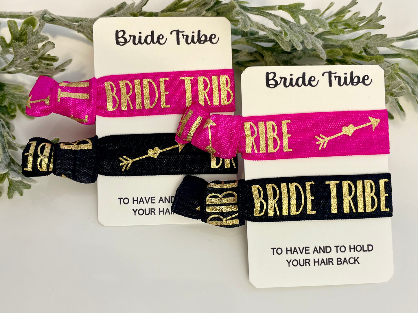 No Crease Hair Elastics - Bride Tribe