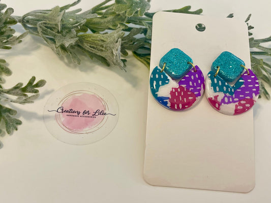 Clay Earrings - Sparkle & Color Earrings