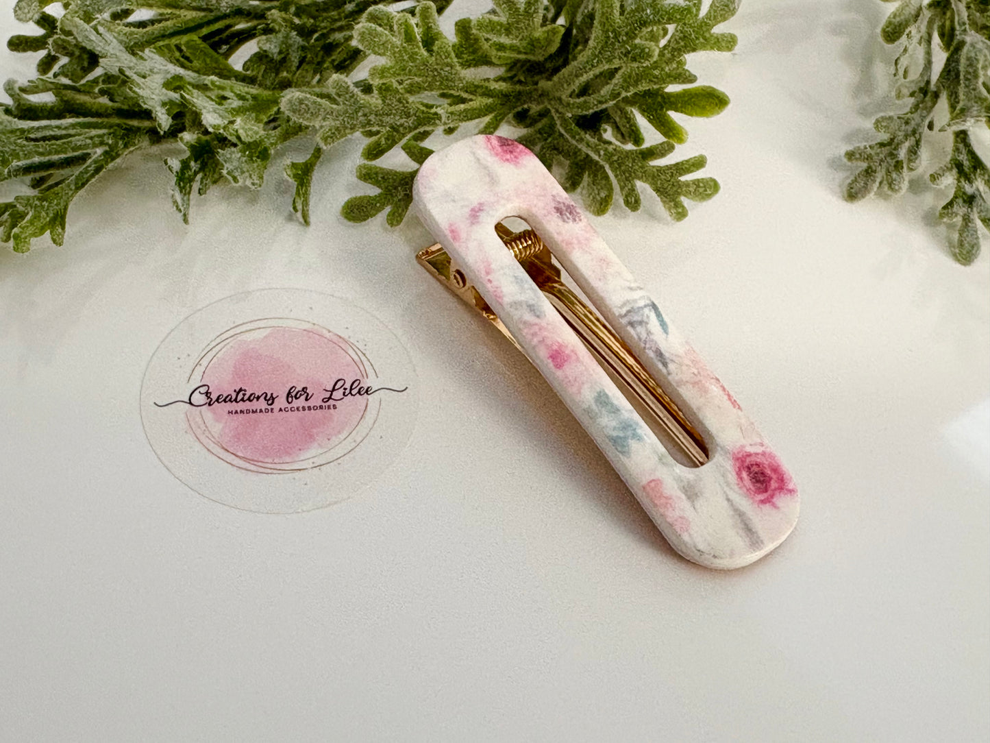 Clay Hair Clips - Florals Collection