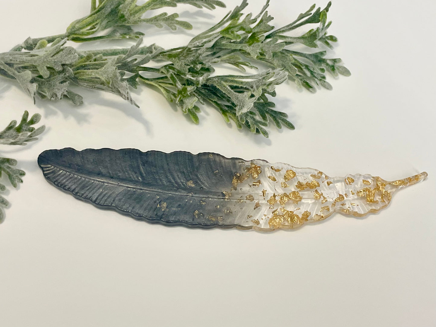 Resin Bookmarks - Feather