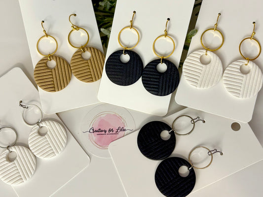 Clay Earrings - Neutral Collection