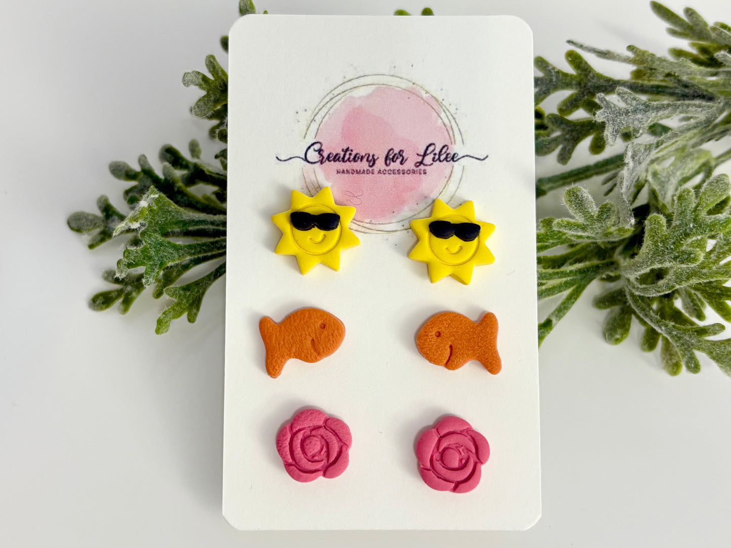 Clay Earrings - Summer Stud Pack