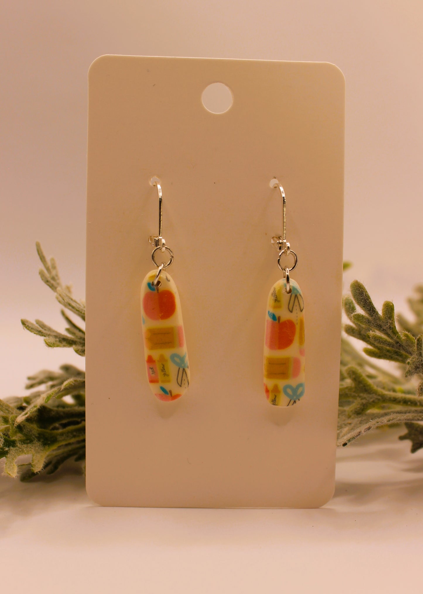 Clay Earrings - Small Teacher Earrings