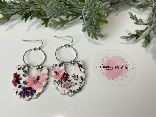 Clay Earrings - Floral Collection